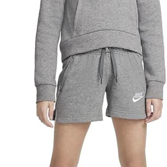 Nike sweatshirt - gray with pink logo - kids size L - Picture 3 of 4